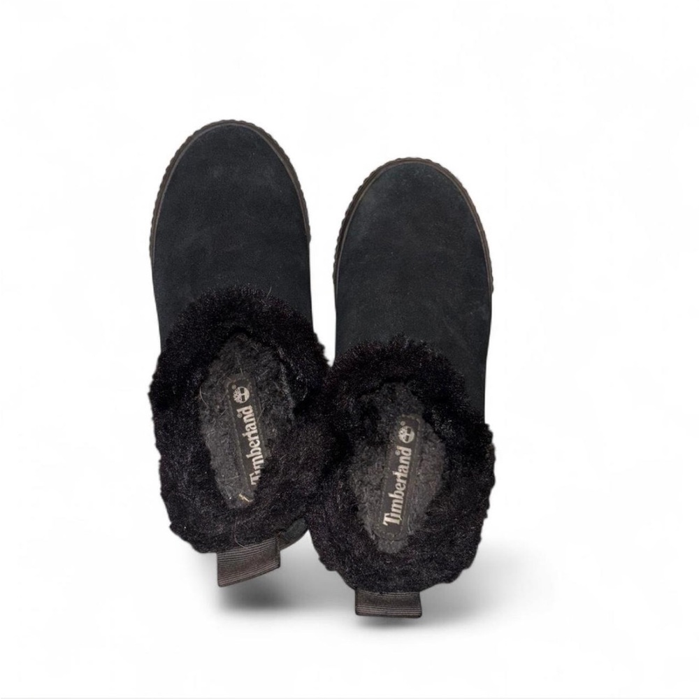 Timberland Black Fur-Lined Booties